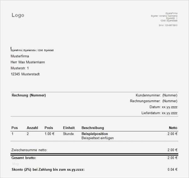 Rechnung Kleingewerbe Vorlage Excel Rechnung Kleingewerbe