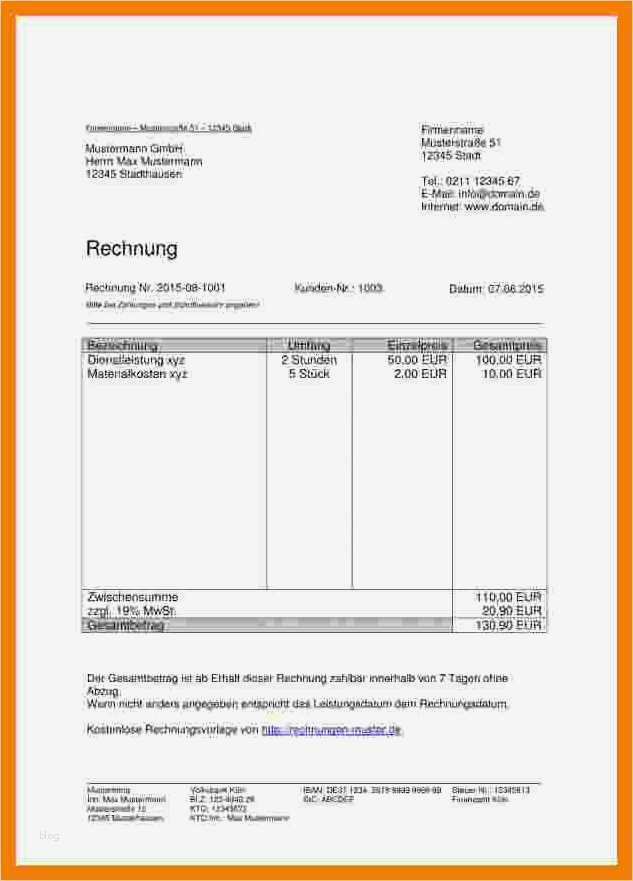 Rechnung übungsleiterpauschale Vorlage Bewundernswert 14 Vorlage Rechnung Schreiben
