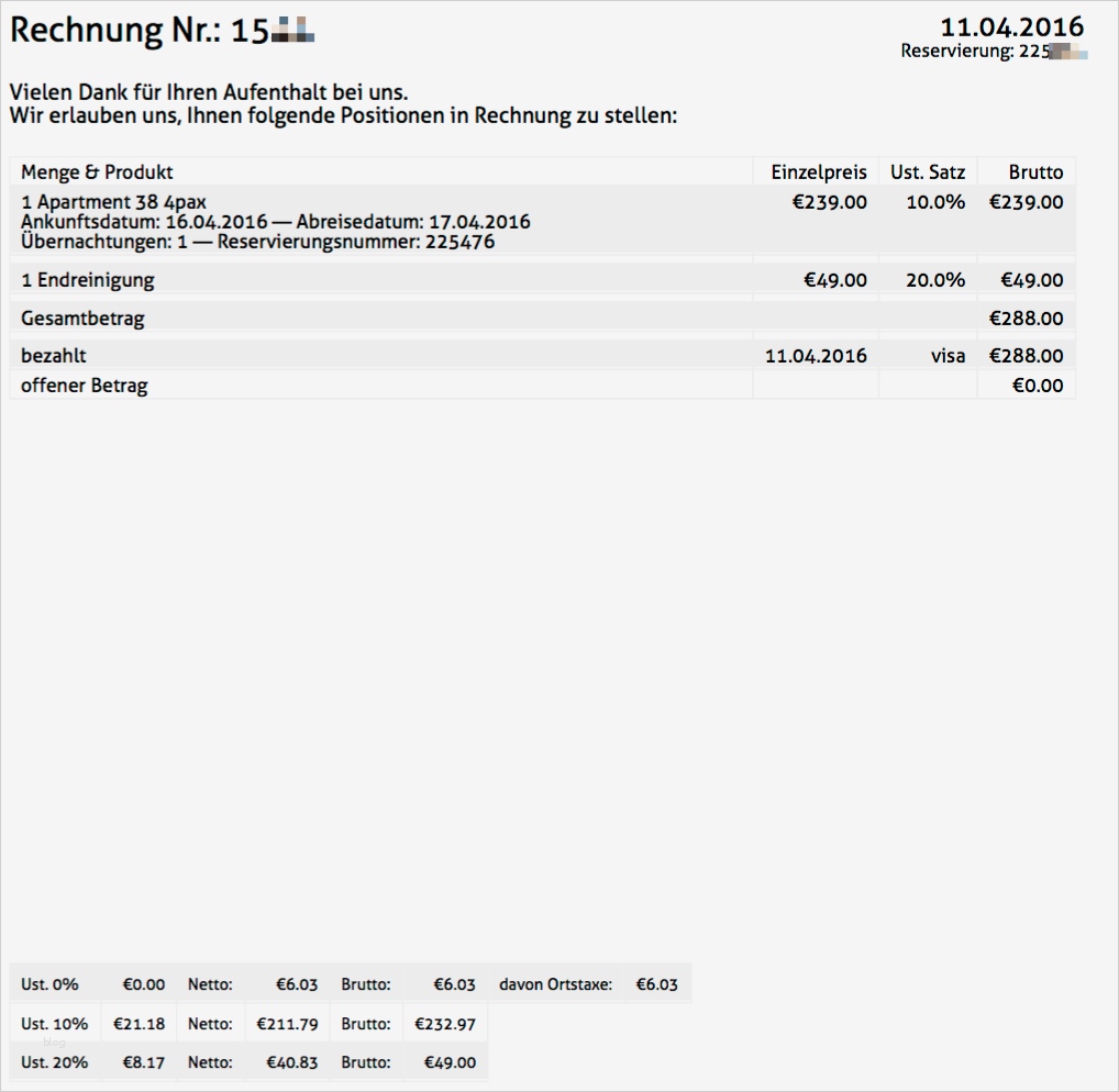 Rechnung Vermietung Vorlage Neu ortstaxe Wien Berechnung Für Airbnb Vermieter