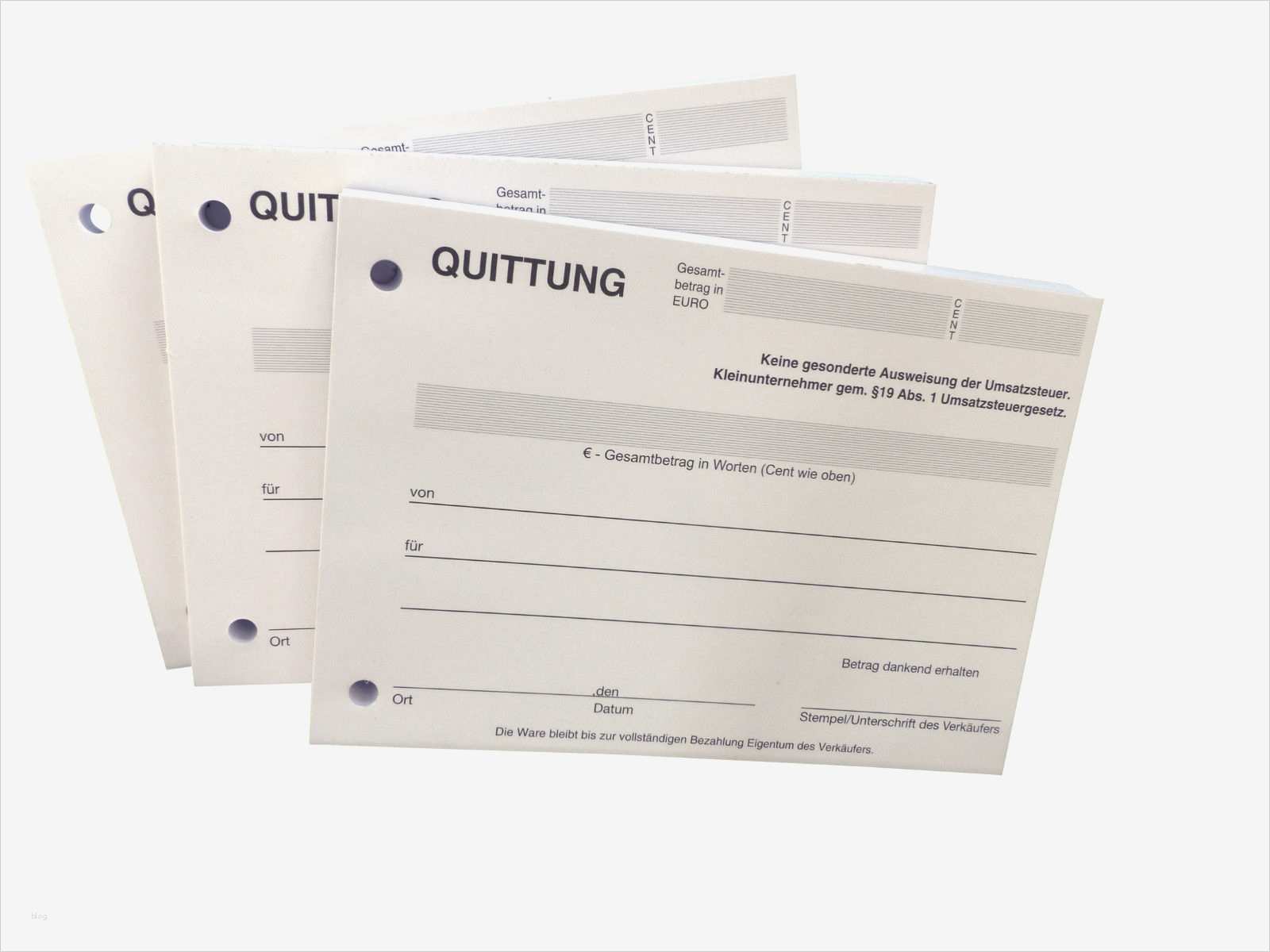 Rechnungsbuch Vorlage Süß 1 X Quittungsblock Für Kleinunternehmer 100 Bl Quittung