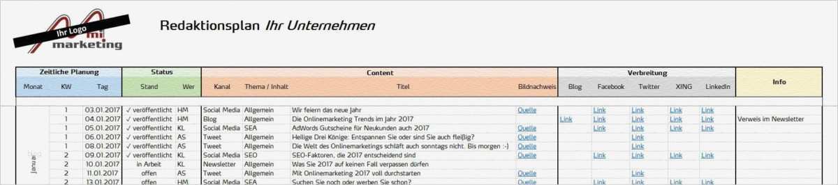 Redaktionsplan social Media Vorlage Großartig Redaktionsplan Vorlage Mi Marketing Dresden