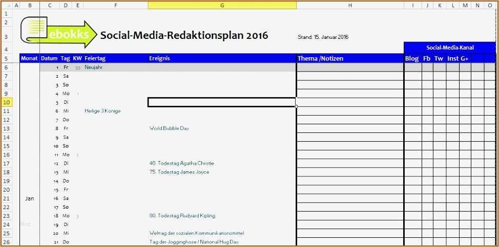 Redaktionsplan social Media Vorlage Wunderbar 17 Redaktionsplan Vorlagen123 Vorlagen123