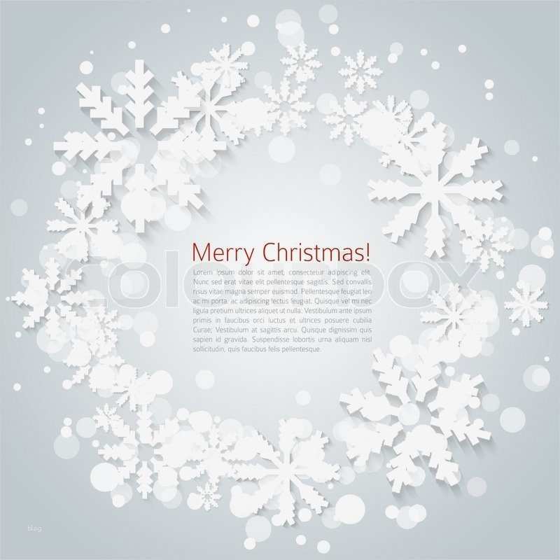 Referat Präsentation Vorlage Bewundernswert Präsentation Vorlage Mit Papier Schneeflocken Und Platz