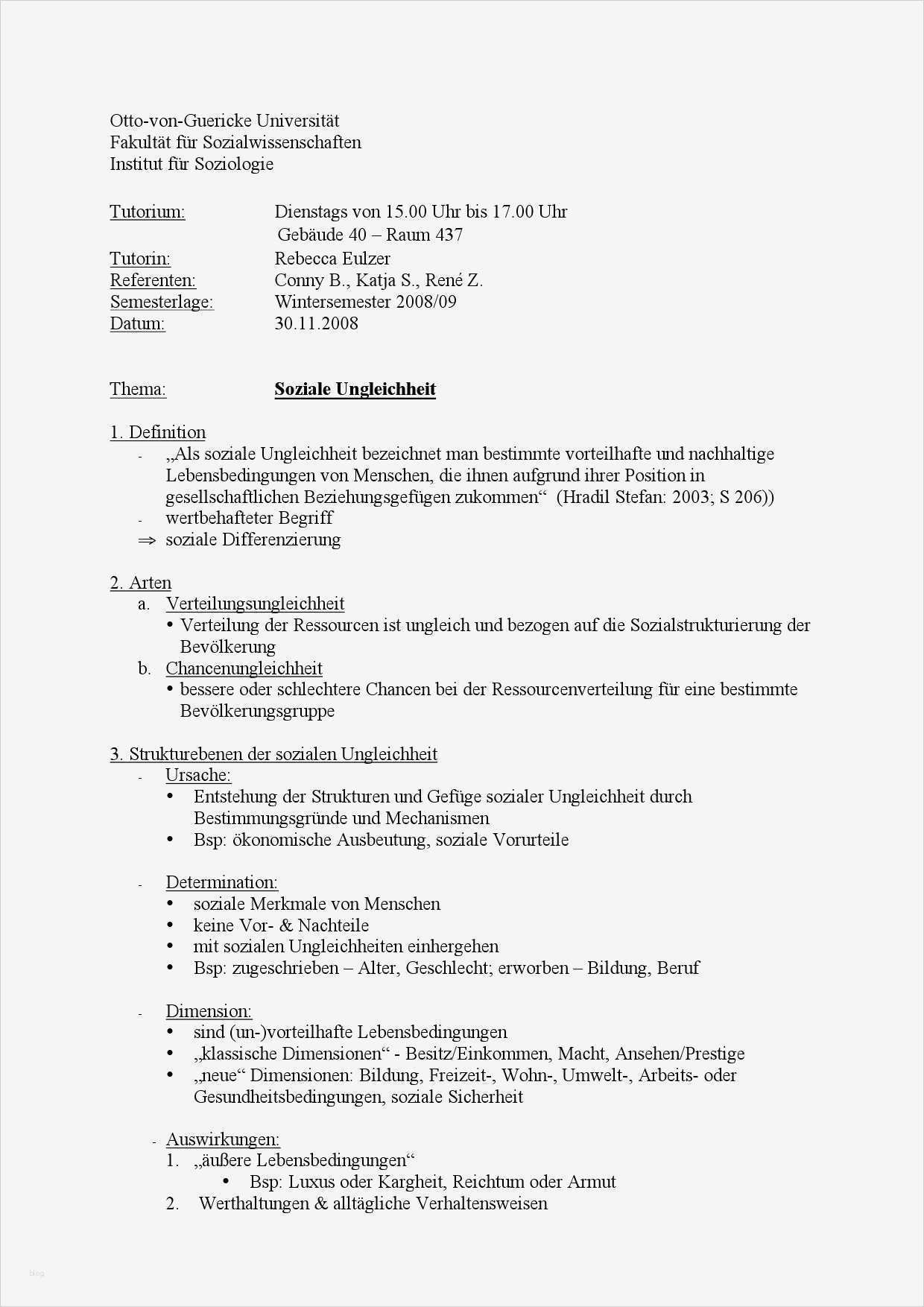 Referat Präsentation Vorlage Genial Handout Für Vortrag über soziale Ungleichheit Zwischen