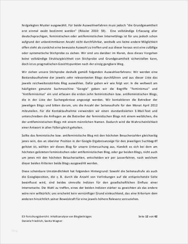 Reflexion Vorlage Neu forschungsbericht Das Weibliche Rollenbild In