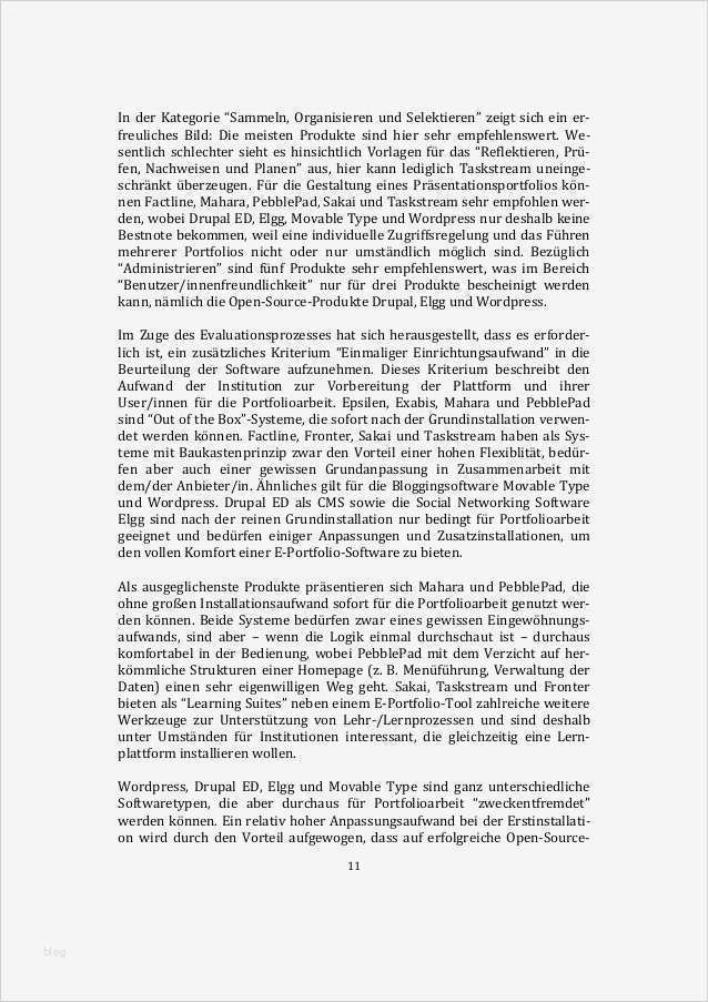 Reflexion Vorlage Wunderbar E Portfolio Projekt Zusammenfassung
