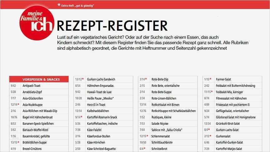 Register Vorlage 1 10 Luxus Jahres Rezept Register Von Meine Familie &amp; Ich