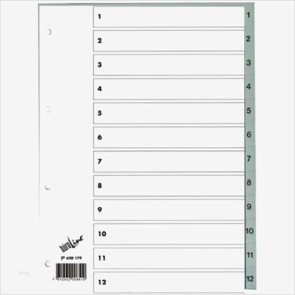 Register Vorlage Inspiration Büroline Register Zu Tiefen Preisen Online Kaufen