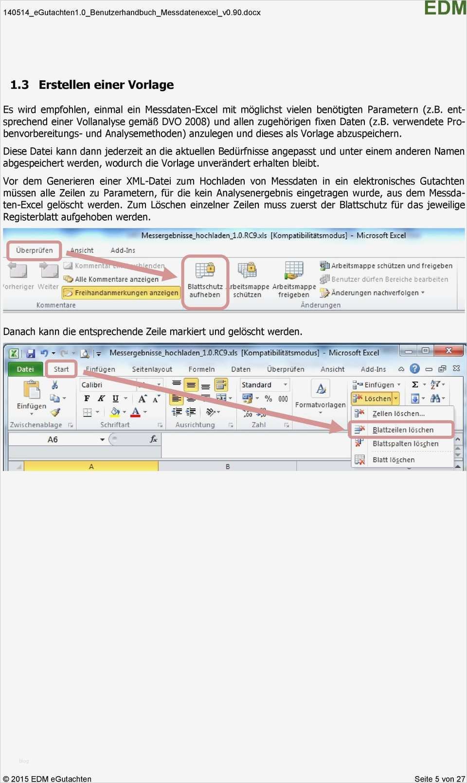 Registerblatt Vorlage Erstaunlich Benutzerhandbuch FÜr Die Verwendung Des Messdaten Excels Pdf