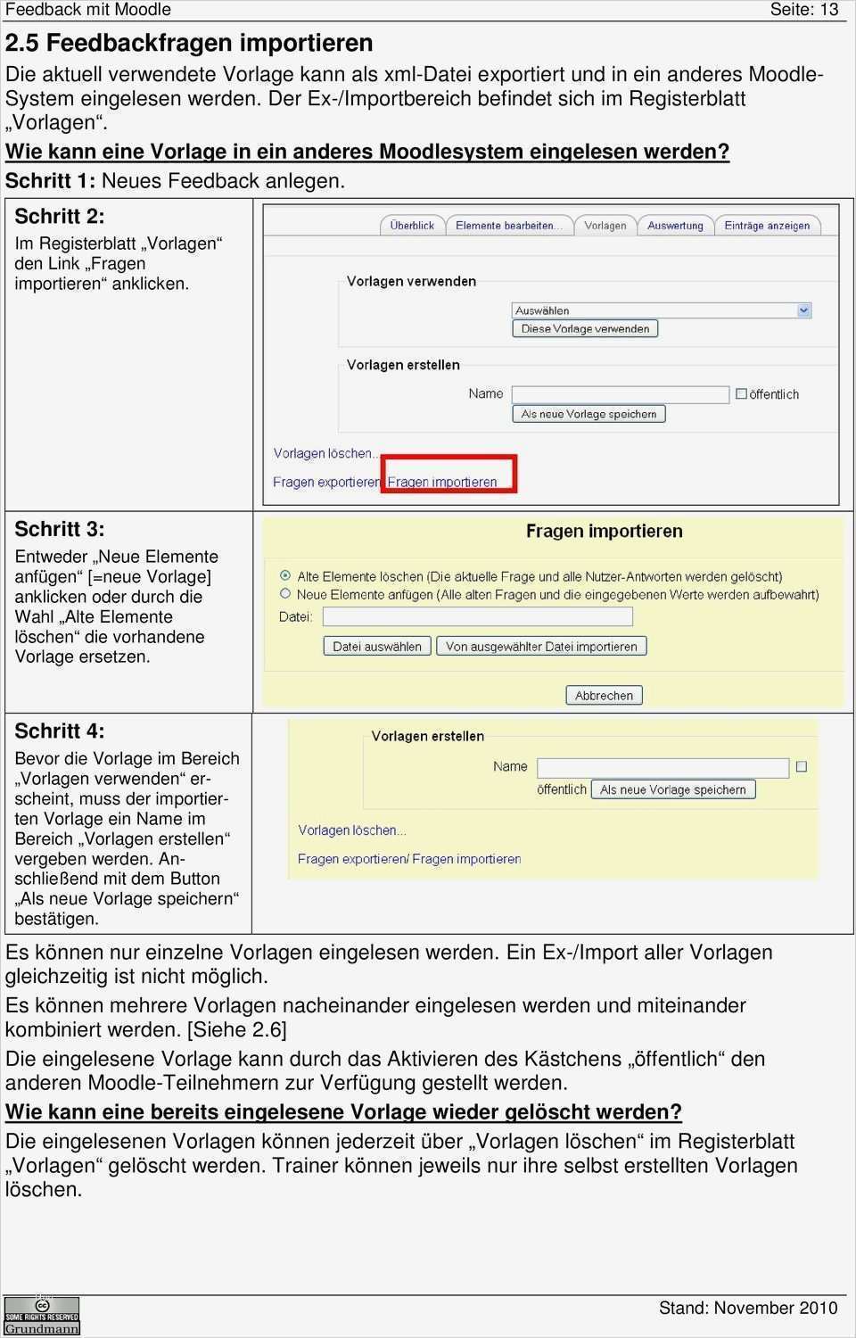 Registerblatt Vorlage Erstaunlich Moodle Aktivität Feedback Pdf