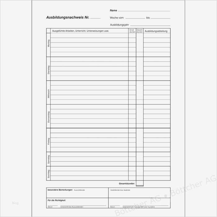 Registerblatt Vorlage Luxus Rnk 5080 Ausbildungsnachweis A4 Für Täglich Böttcher Ag