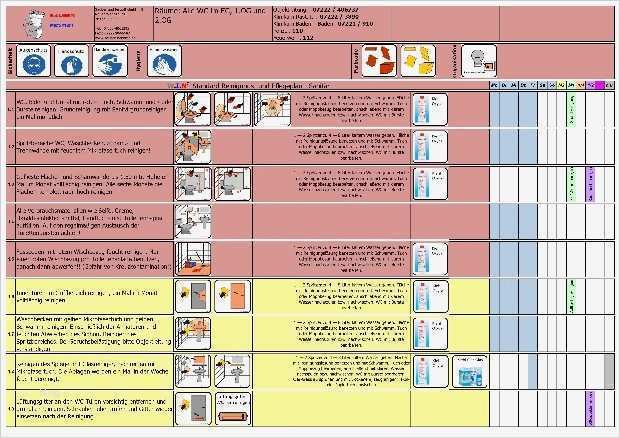 Reinigungsplan Büro Vorlage Fabelhaft Muster Reinigungsplan