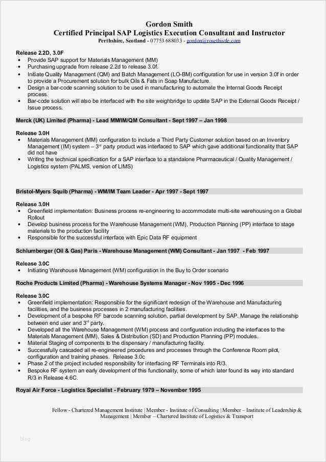 Reisebericht Schreiben Vorlage Erstaunlich Nett Sap Crm Funktionsberater Lebenslauf Beispiel Ideen