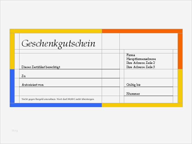 Reisegutschein Vorlage Schön Word Vorlage Geschenkgutschein Download Chip