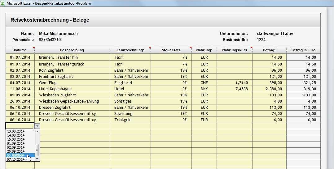 Reisekostenabrechnung Vorlage 2017 Elegant Charmant Reiseantrag Vorlage Excel Fotos