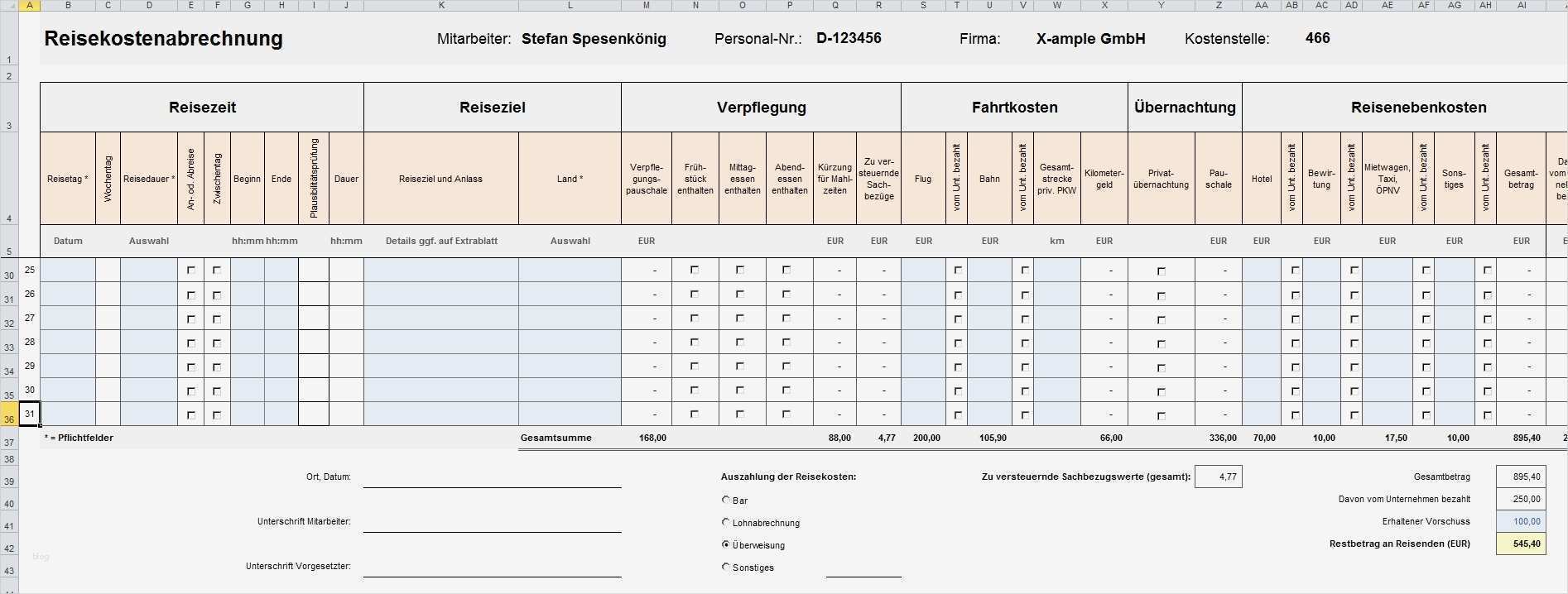 Reisekostenabrechnung Vorlage Kostenlos Bewundernswert Reisekostenabrechnung Vorlage Excel Fahrtkostenabrechnung