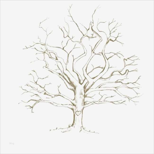 fingerabdruck baum vorlage natürlich optik eiche drucken