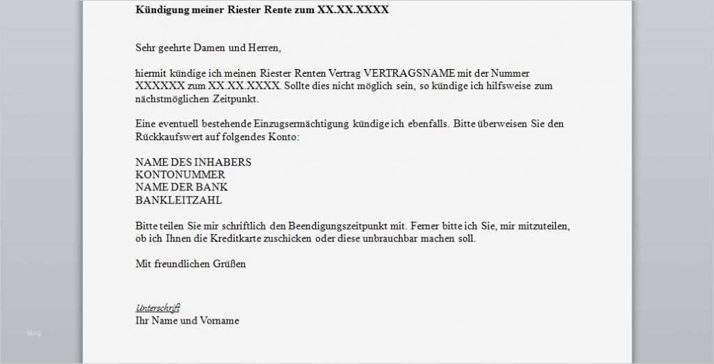 36 Großartig Rentenversicherung Kündigen Vorlage Bilder 1 Rentenversicherung Kündigen Vorlage Luxus Riester Rente Kündigen Vorlage Download Chip