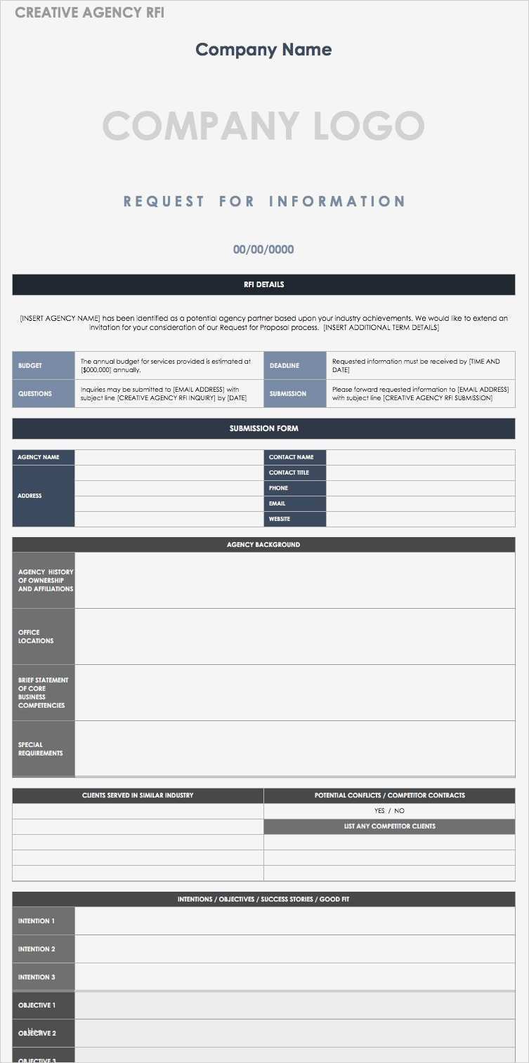 Request for Information Vorlage Einzigartig Nett Rfi Vorlage Bilder Beispiel Wiederaufnahme Vorlagen