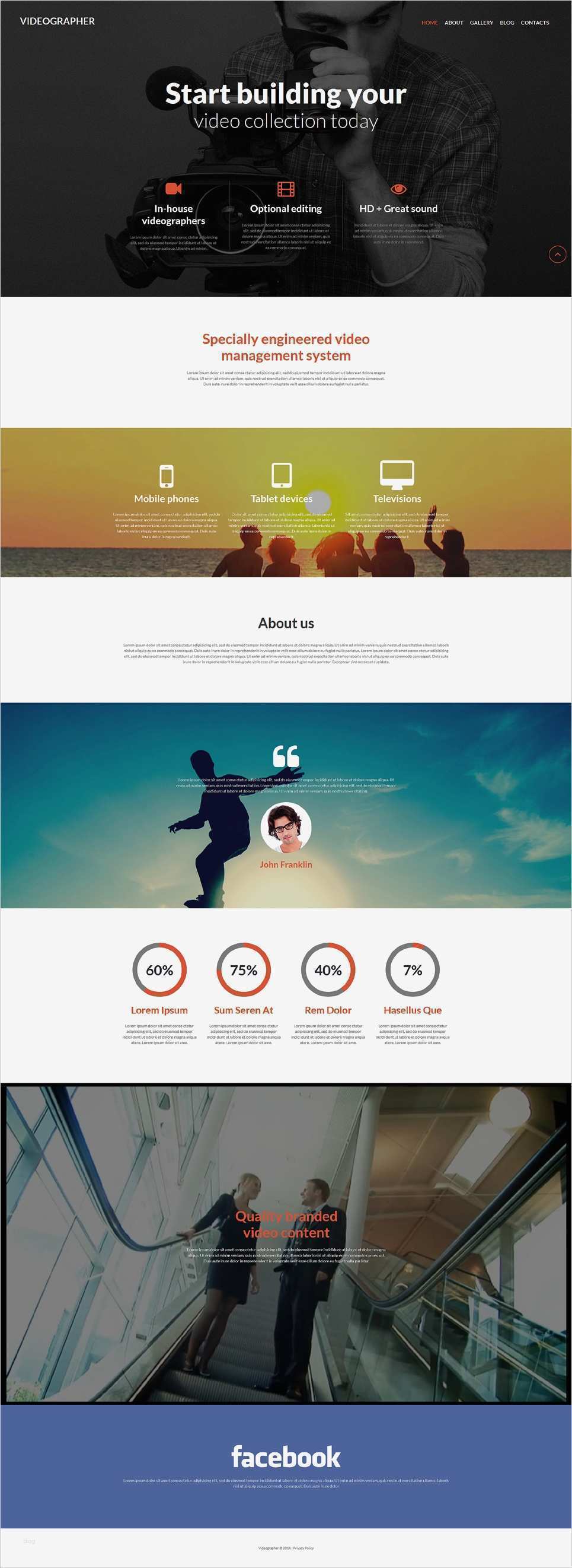 Responsive Vorlagen Hübsch Joomla Vorlage Für Videographen