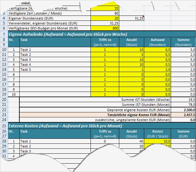 Ressourcenplanung Excel Vorlage Wunderbar Ressourcenplanung