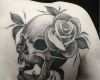 Rose Zeichnung Vorlage Hübsch totenkopf Tattoos 20 Ideen Mit Bedeutung