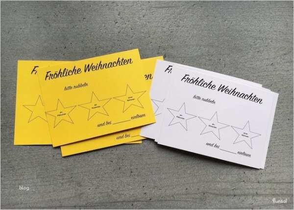 Rubbellos Vorlagen Großartig Ein Rubbellos Für Weihnachten Zum Verschenken Handmade