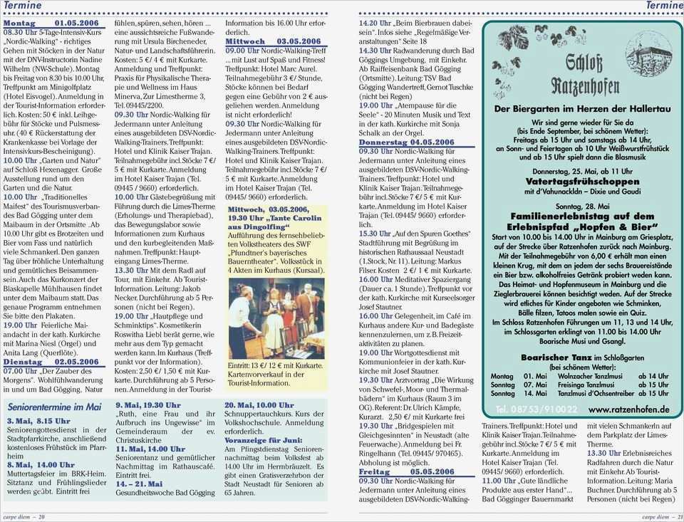 Rückerstattung Krankenkasse Vorlage Bewundernswert Carpe M Infomagazin Für Bad Gögging Und Umgebung