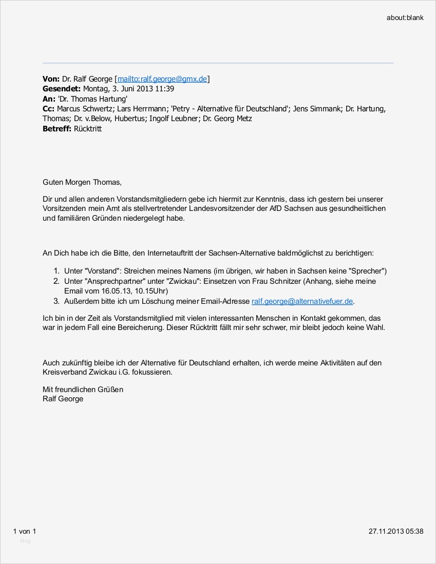 Rücktritt Betriebsratsmitglied Vorlage Beste Sachsensumpf Der Afd