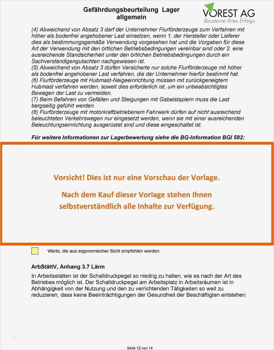 Sachverständigengutachten Vorlage Luxus Vorschau Pdf Gefährdungsbeurteilung Lager Allgemein Pdf