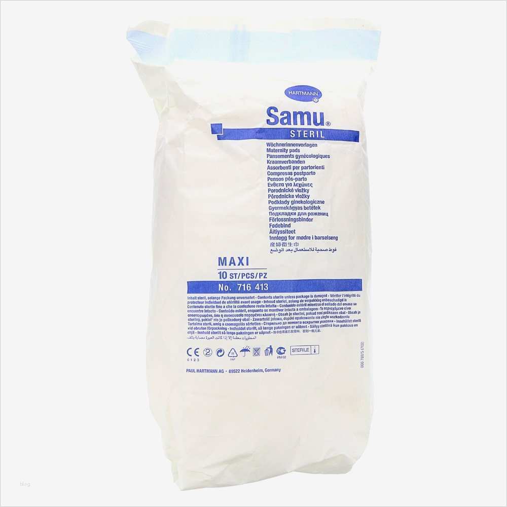 SAMU Wöchnerinnen Vorlagen steril maxi 10 Stück online