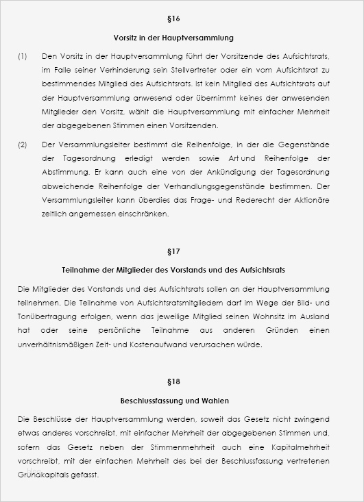 Satzung Vorlage Luxus Satzung Aktiengesellschaft Muster Zum Download