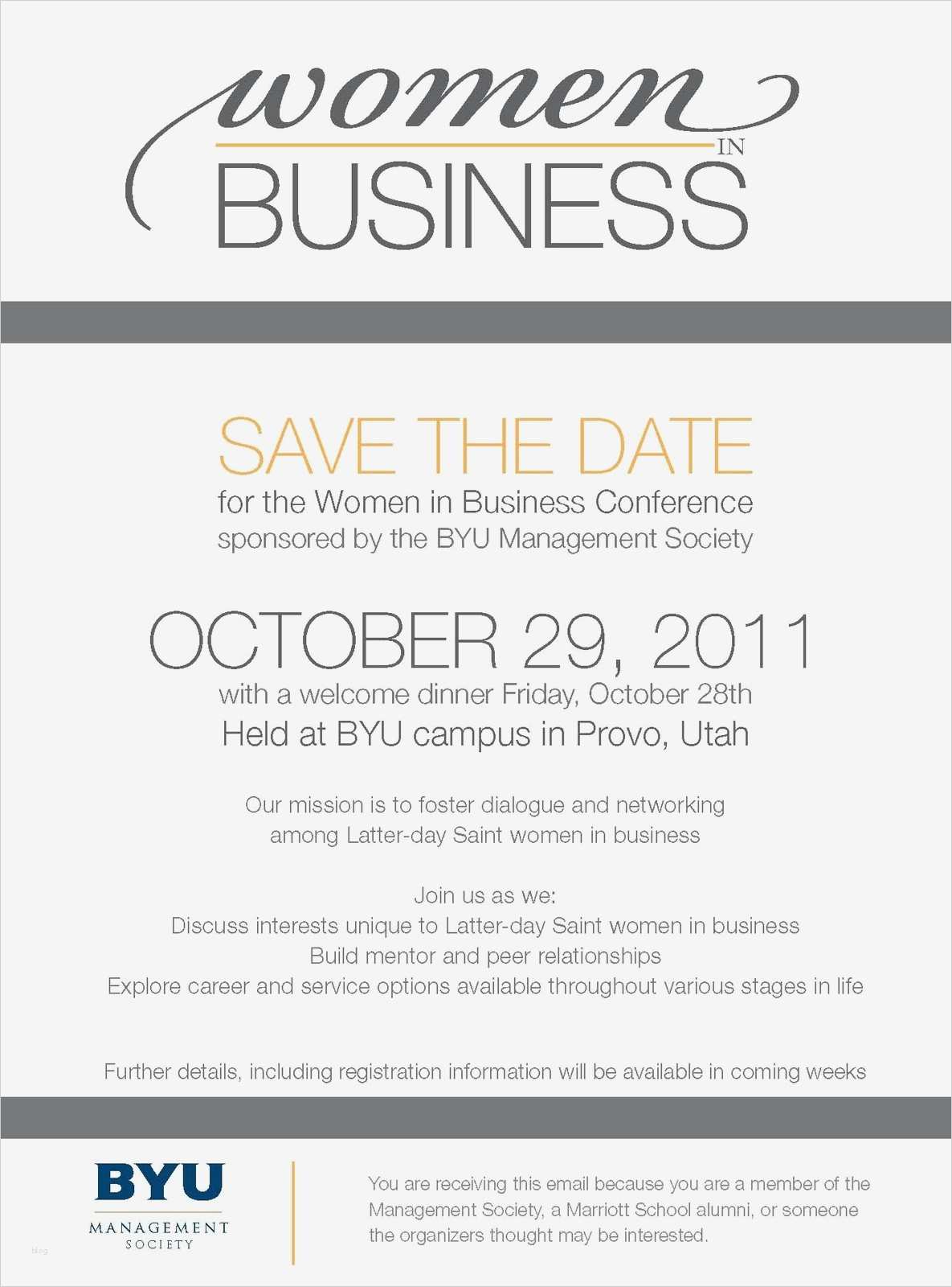 Save the Date Email Vorlage Business Beste the Snyder S July 2011