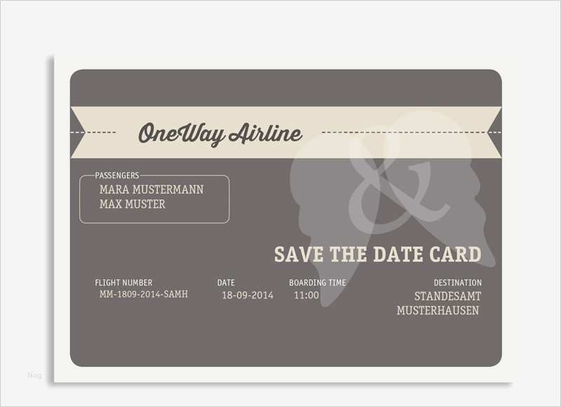 Save the Date Email Vorlage Business Schönste Save the Date Flugticket