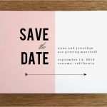 Save the Date Vorlage Word Erstaunlich Printable Save the Date Pink Block – E Mpers