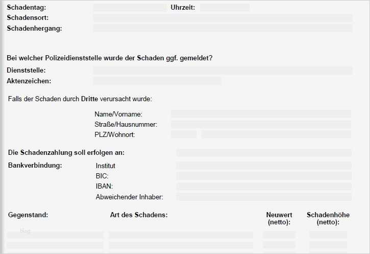 Schadensmeldung Vorlage Erstaunlich Kamera Schadensmeldung