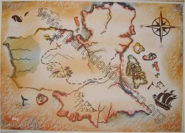 Schatzkarte Vorlage Erstaunlich Kostenlose Piraten Schatzkarte