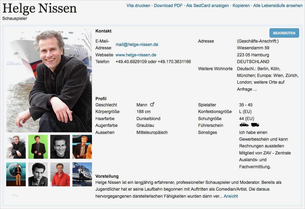 Schauspieler Vita Vorlage Elegant Deine Vita