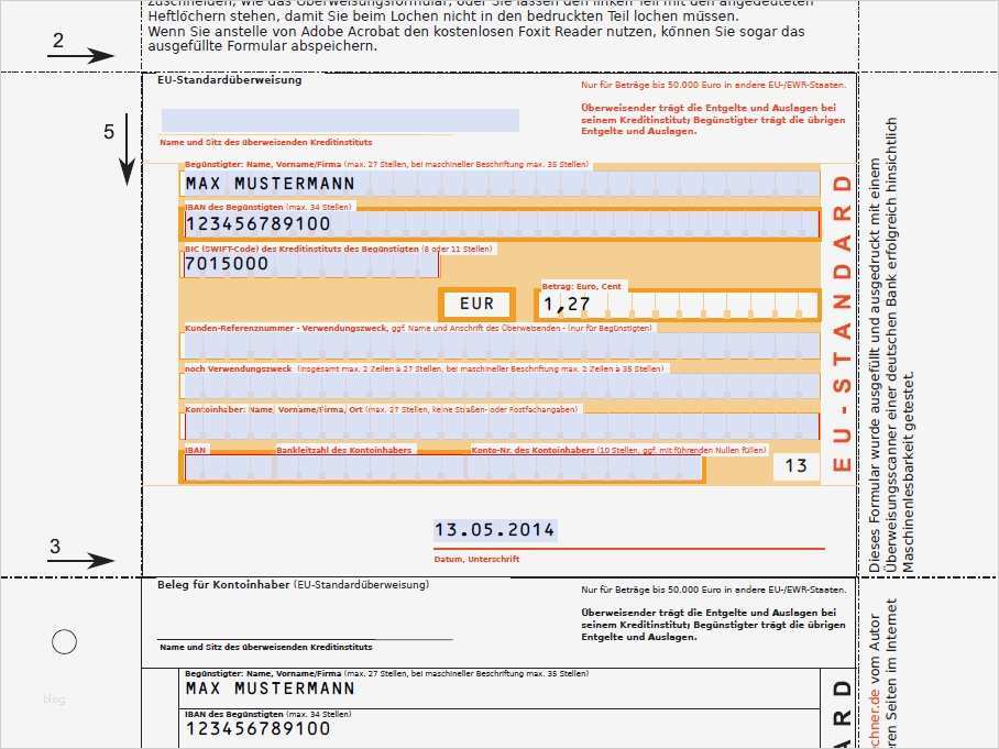 Scheck Vorlage Word Beste Überweisungsträger Pdf Vorlage Download Chip