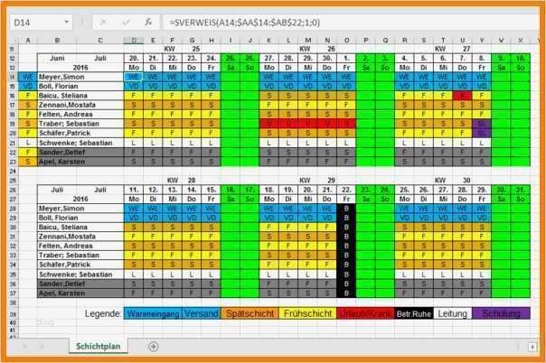 Schichtplan Excel Vorlage Fabelhaft 8 Schichtplan Excel