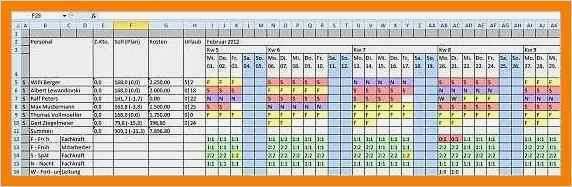 Schichtplan Excel Vorlage Kostenlos Best Of 15 Schichtplan Excel