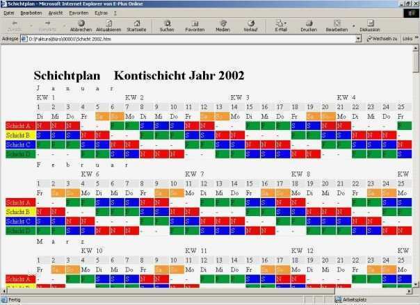 Schichtplan Vorlage 3 Schichten Elegant Schicht
