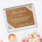 Schilder Hochzeit Vorlagen Elegant Hochzeitsdeko Gästebuch Schild Kraftpapier Spitze