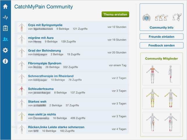 Schmerztagebuch Vorlage Schön schmerztagebuch & Munity Catchmypain Pro Im App Store