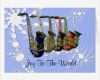 Schneekarte Vorlage Fabelhaft Bunte Saxophon Schnee Flocken Weihnachtskarte Karte