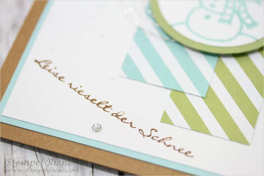 Schneekarte Vorlage Schönste Stempel Biene Leise Rieselt Der Schnee
