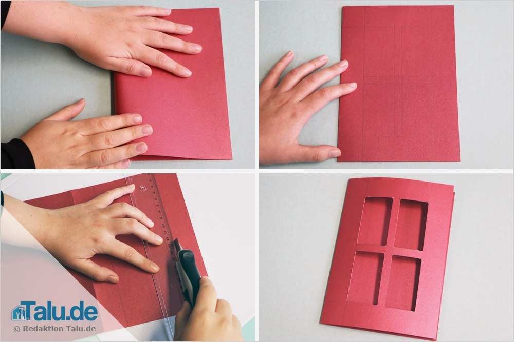 Weihnachtskarten basteln mit Kindern DIY Tutorial Talu