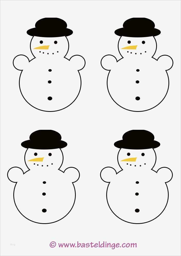 Schneemann Vorlage Zum Ausdrucken Elegant Schneemann Vorlagen – Basteldinge