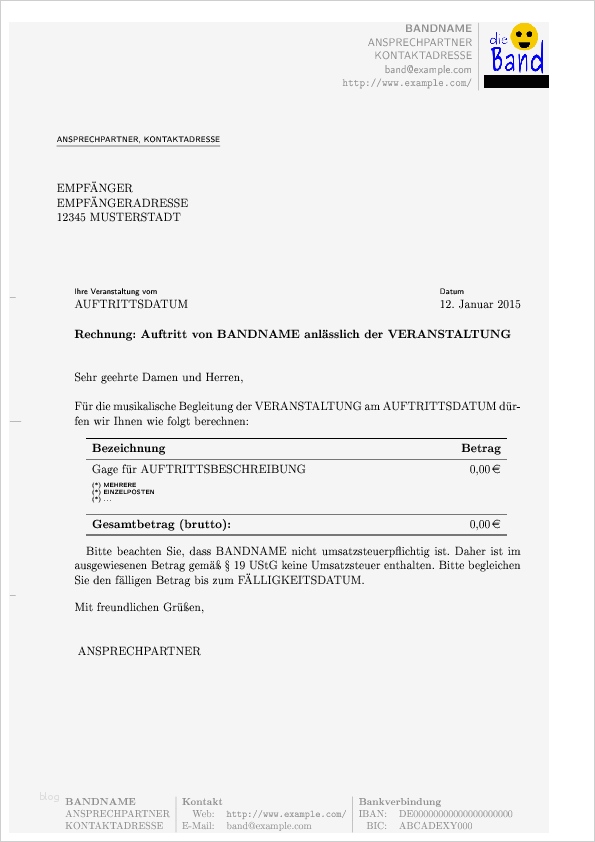 Schön Schreiben Vorlage Erstaunlich Eine Latex Vorlage Für Rechnungen Balance Of Cowards