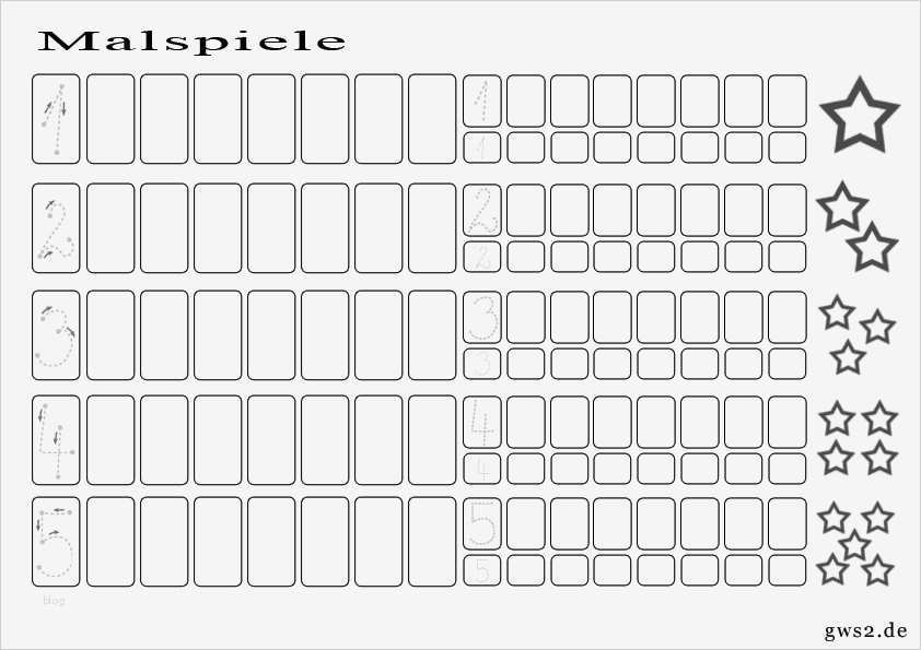 Schönschrift Lernen Vorlage Erstaunlich Vorlage Zahlen Lernen Durch Malspiel